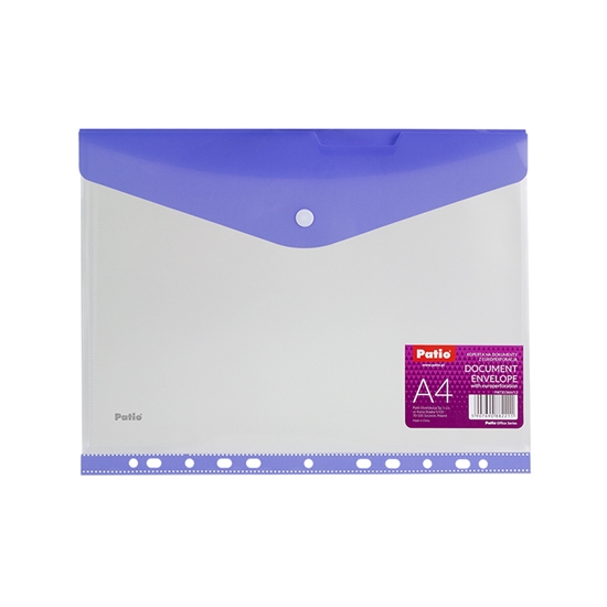 Picture of Mape dokumentie - aploksne PATIO A4, matēta, violetā krāsā