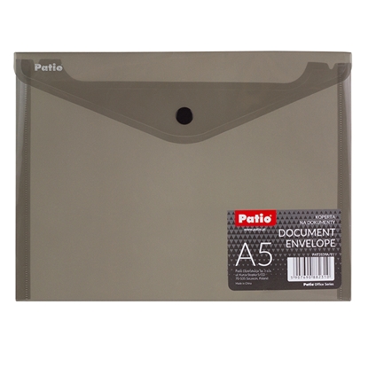 Picture of Mape-aploksne Patio, PP, A5 formāts ar pogu, pelēka