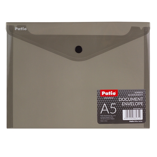 Picture of Mape-aploksne Patio, PP, A5 formāts ar pogu, pelēka