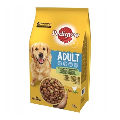 Picture of PEDIGREE Chicken with vegetables - dry dog food - 15 kg