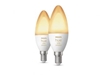 Picture of Philips Hue LED Lamp E14 2-Pack 5,2W 470lm White Ambiance