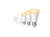 Picture of Philips Hue White ambience Starter kit: 3 E27 smart bulbs (1100) + dimmer switch