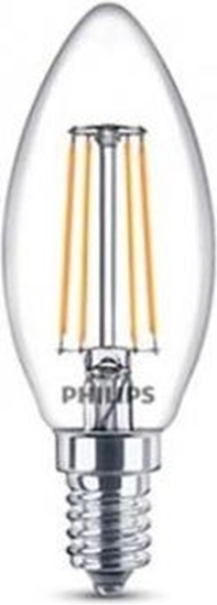 Picture of Philips LED spuldze 4W (40W) E14 470Lm WW B35 CL ND CLA Sveces tipa