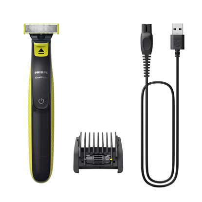 Picture of Philips Oneblade QP2724/20, 45 min run time/8hour charging (NiMH), Original blade, 5-in-1 comb (1,2,3,4,5 mm)