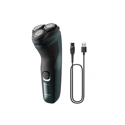 Изображение Philips Wet or Dry electric shaver X3002/00, Wet&Dry, PowerCut Blade System, 4D Flex Heads, 40min shaving / 1h charge, 5min Quick Charge