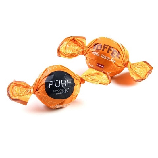 Picture of Piena šokolādes trifeles ar īrisa krēma pildījumu 1kg Toffee, PURE