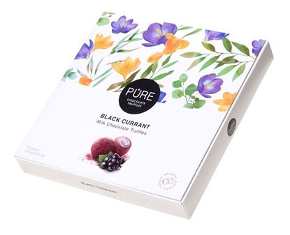 Picture of Piena šokolādes trifeles ar upeņu pildījumu ''16'' 120g, PURE CHOCOLATE