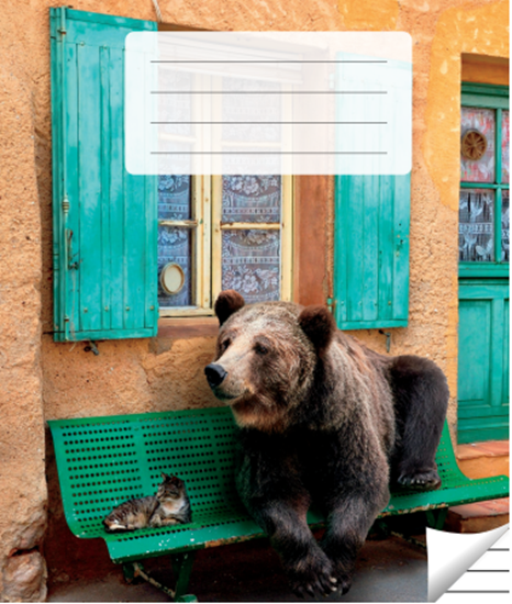 Изображение Pierakstu klade, 200 x 165 mm, 36 lapas, 90 g/m2, vāks 200 g/m2, līniju