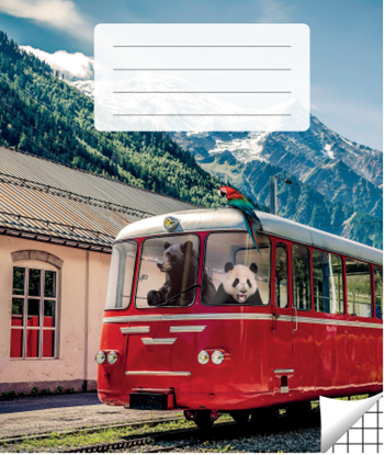 Изображение Pierakstu klade, 200 x 165 mm, 36 lapas, 90 g/m2, vāks 200 g/m2, rūtiņu