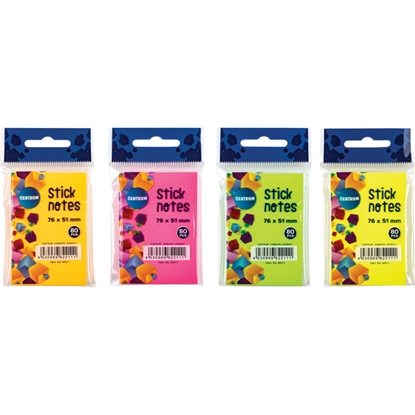 Picture of Piezīmju līmlapiņas 51*76mm 80lp. neon assorti