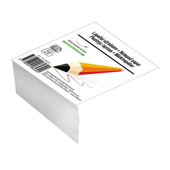 Picture of Piezīmju papīrs SMLT maiņai , 8x8cm, 500 lapas baltā krāsā