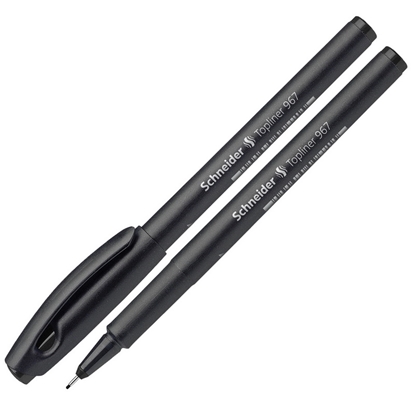Attēls no Pildspalva liners SCHNEIDER TOPLINER 967, 0.4mm, melns korpuss, melna