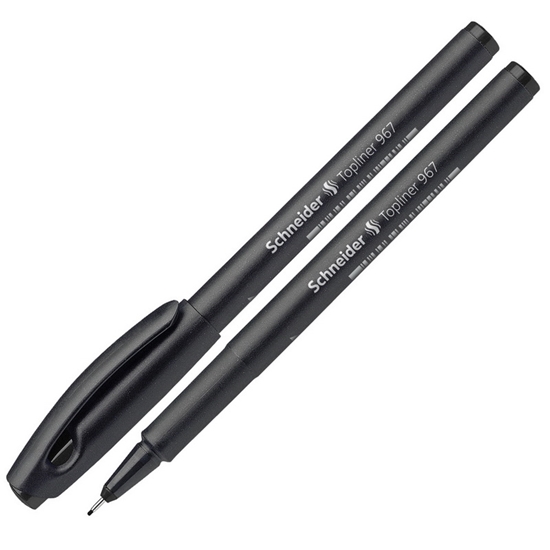 Picture of Pildspalva liners SCHNEIDER TOPLINER 967, 0.4mm, melns korpuss, melna