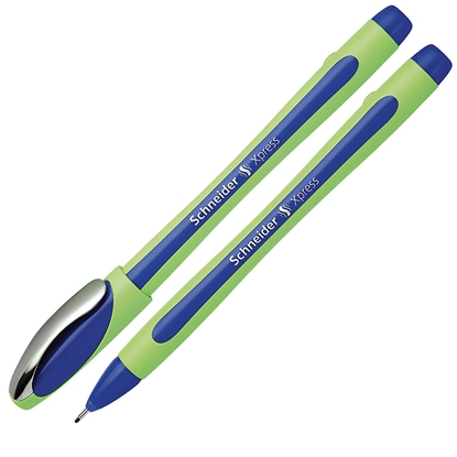 Attēls no Pildspalva liners SCHNEIDER XPRESS 0.8mm, zaļš korpuss, zila tinte