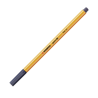 Изображение Pildspalva tintes Stabilo Point 0.4mm pelēkzila