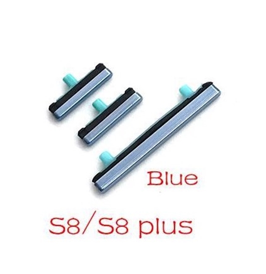 Изображение Pilna komplekta Skaļuma poga strāvas slēdzis priekš Samsung Galaxy G950 / G955 / N950 S8 / S8 + Original Blue
