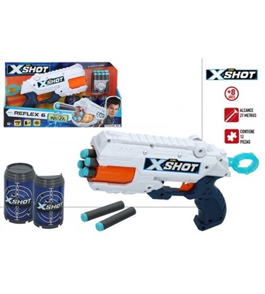 Picture of Pistole ar porol. šautriņām līdz 27 m X-Shot Reflex-6 ZURU 8 g+ CB44768