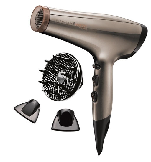 Picture of Remington | Hair Dryer | AC8002 | 2200 W | Number of temperature settings 3 | Ionic function | Diffuser nozzle | Brown/Black