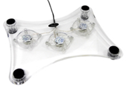 Изображение ESPERANZA Stand Cooling pod Notebook Levanter EA107  3 Fans Illuminated