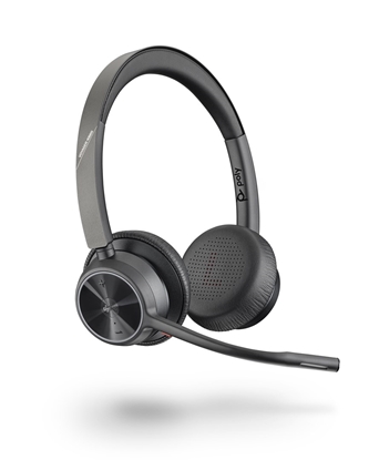 Изображение POLY Legend Headset Wireless Ear-hook Office/Call center Bluetooth Black, Silver