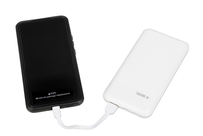 Attēls no iBox IPB10 power bank Lithium-Ion (Li-Ion) 10000 mAh White