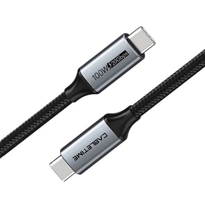 Attēls no Premium kabelis USB3.1, USB-C - USB-C, 20Gbps, 100W, 20V/ 5A, 4K/ 60HZ, 2m