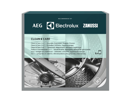 Изображение Priežiūros priemonė ELECTROLUX/AEG Clean and Clear 3in1, 6 vnt, M2GCP600