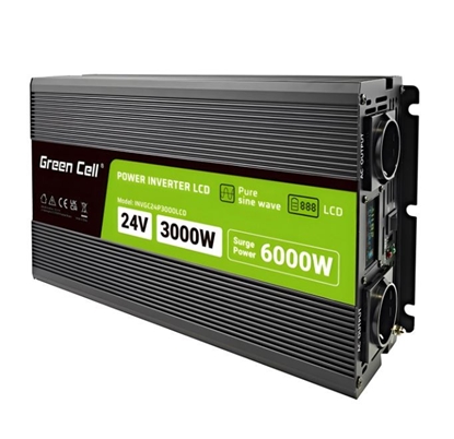 Picture of GREEN CELL power inverter 24V-230V 3000W