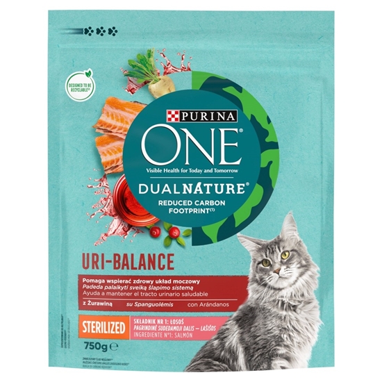 Изображение PURINA Dual Nature Uri-Balance Sterilized - dry cat food - 750 g