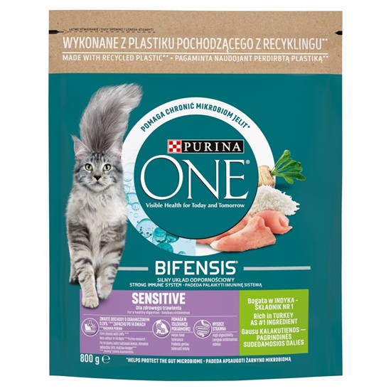 Picture of PURINA One Bifensis Adult Sensitive - dry cat food - 800 g