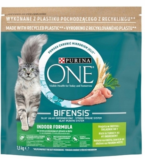 Picture of PURINA One Bifensis Indoor Formula - dry cat food - 1,5 kg