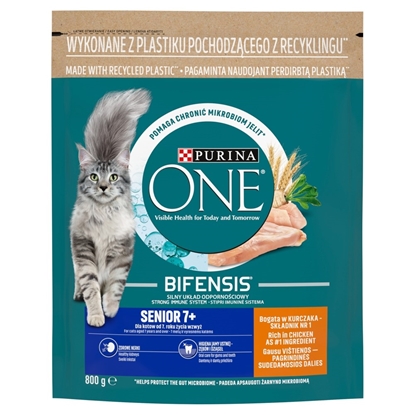 Attēls no PURINA One Bifensis Senior 7+ - dry cat food - 800 g