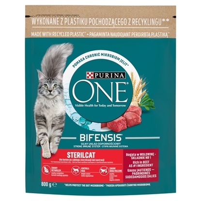 Attēls no PURINA One Bifensis Sterilcat Beef - dry cat food - 800 g