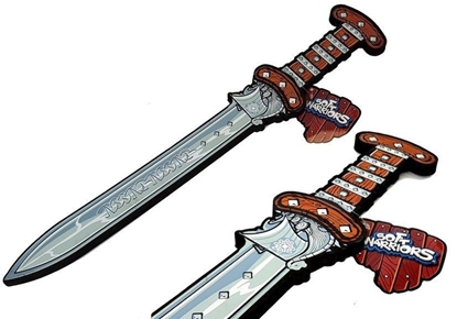 Изображение Putplasčio vikingų kardas 52 cm, sidabrinis