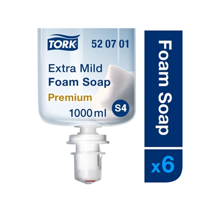 Attēls no Putu ziepes TORK Premium Extra Mild  S4, 1 L, bez smaržvielām