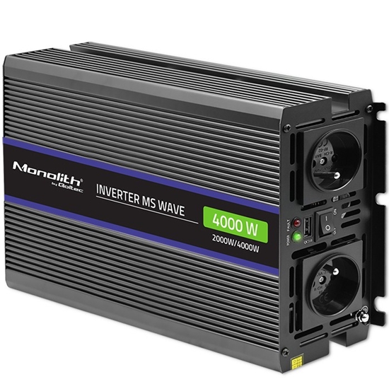 Picture of Przetwornica napięcia Monolith 4000 MS Wave | 12V na 230V |      2000/4000W | USB 