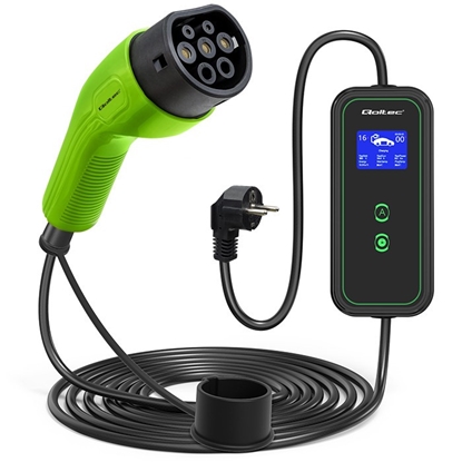 Attēls no QOLTEC 52470 Mobile charger for EV 2in1