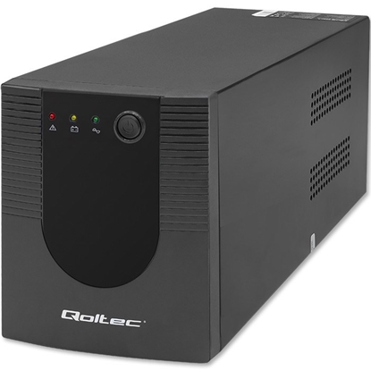 Изображение Qoltec 53776 uninterruptible power supply (UPS) Line-Interactive 1.5 kVA 900 W 4 AC outlet(s)