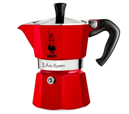 Picture of Red Bialetti Moka Espress Coffee Maker