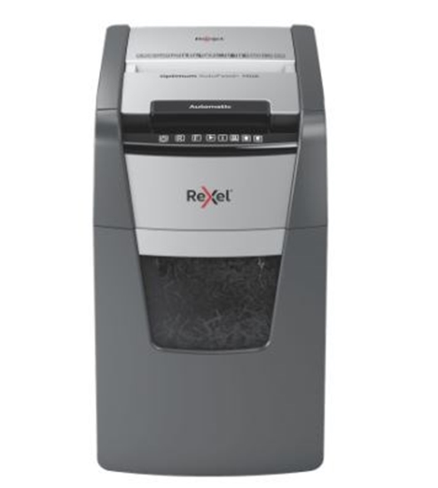 Picture of Rexel AutoFeed+ 150X automatic shredder, P-4, cuts confetti cut (4x28mm), 150 sheets, 44 litre bin