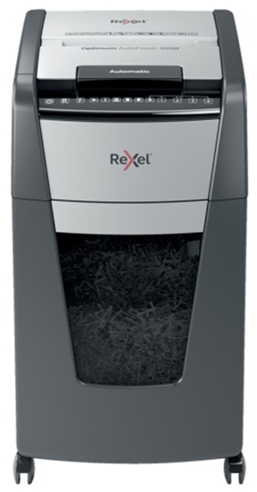 Picture of Rexel Optimum AutoFeed+ 300M Paper Shredder Micro-cut shredding 2x15 mm P-5 60L 55 dB