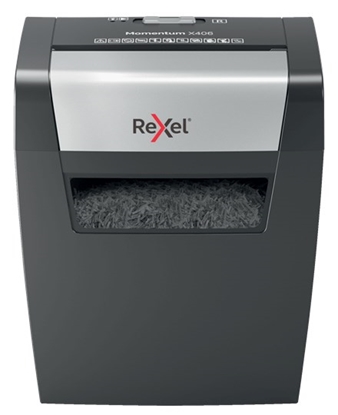Picture of Rexel Momentum X406 paper shredder Particle-cut shredding Blue, Grey