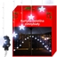 Изображение Riff KS11338 Light Curtain IP44 Icicles zvaigznes 136 LED ar tālvadības pulti/taimeri (Cool White)