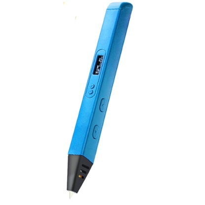 Attēls no Riff RP800A Pro Tieva 3D druka pildspalva ar LCD ar 1.75mm ABS/PLA materiāla diegu AC Strāvas pieslēgums Blue