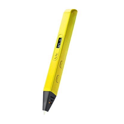 Attēls no Riff RP800A Pro Tieva 3D druka pildspalva ar LCD ar 1.75mm ABS/PLA materiāla diegu AC Strāvas pieslēgums Dzeltena