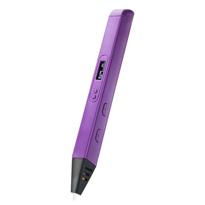 Attēls no Riff RP800A Pro Tieva 3D druka pildspalva ar LCD ar 1.75mm ABS/PLA materiāla diegu AC Strāvas pieslēgums Violeta