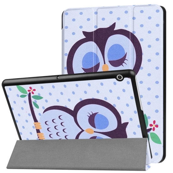 Изображение Riff Texture Tri-fold maks planšetdatoram Huawei MediaPad M5 LITE / C5 10 OWL