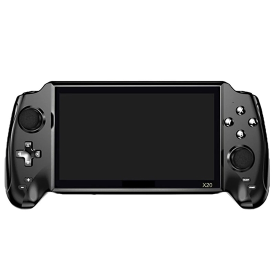Изображение Riff X20 Black Hawk Mega Poratīvā Retro 3000in1 8-64bit Spēļu konsole ar 7" ekrānu / +TV Black