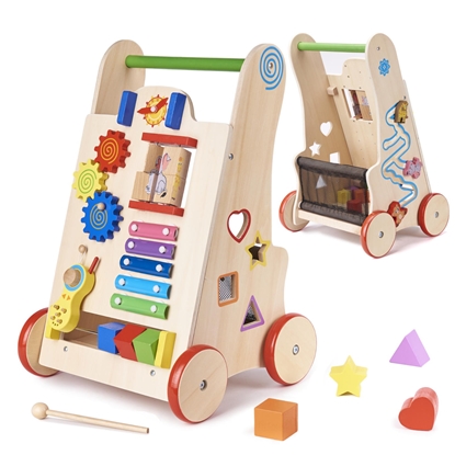 Picture of RoGer 6in1 Children's Wooden Educational toy Walker
