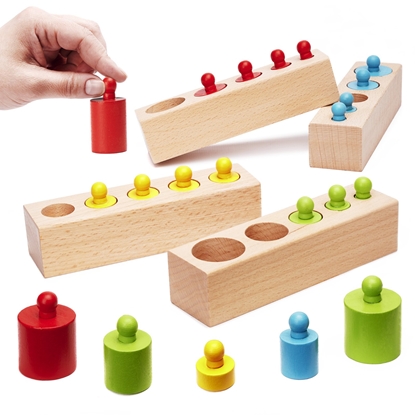 Picture of RoGer Montessori Wooden Cylinders